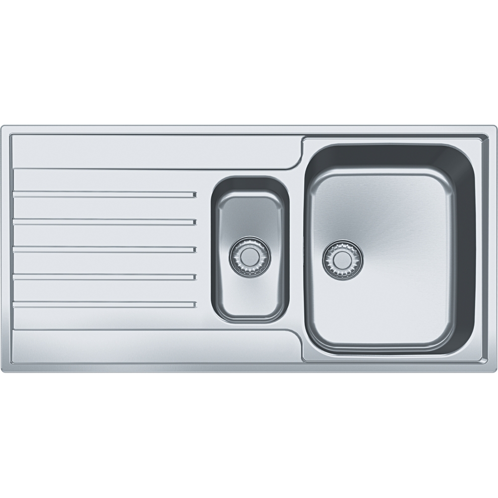 Evier Argos à encastrer sous plan - 1 cuve 1/2 - 1 égouttoir Inox Franke