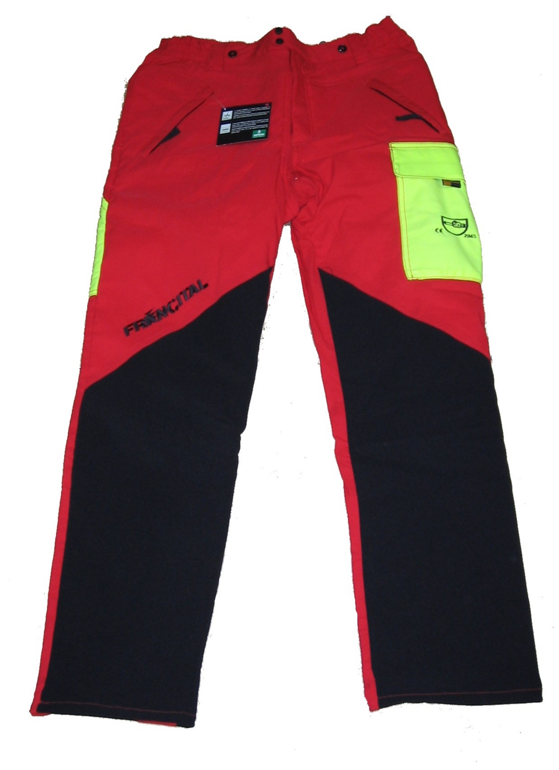 Pantalon anti-coupure Everest - Rouge / Jaune Francital