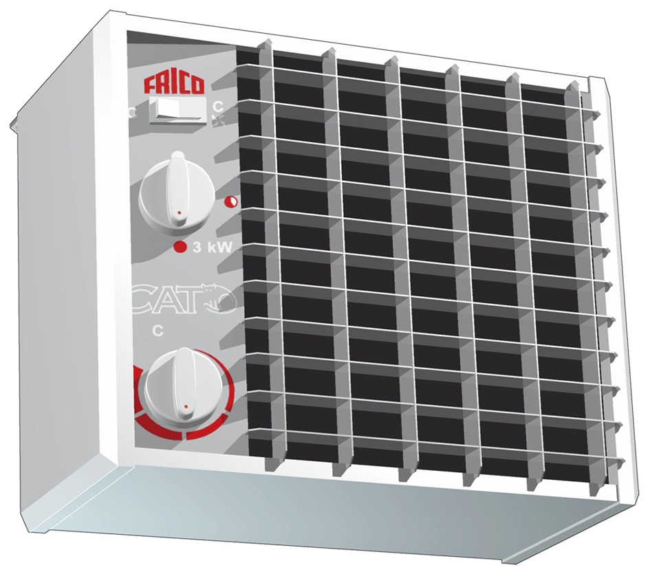 Chauffage Mobile Electrique Monophase Silencieux 2 kW AME02C AME02C Axelair