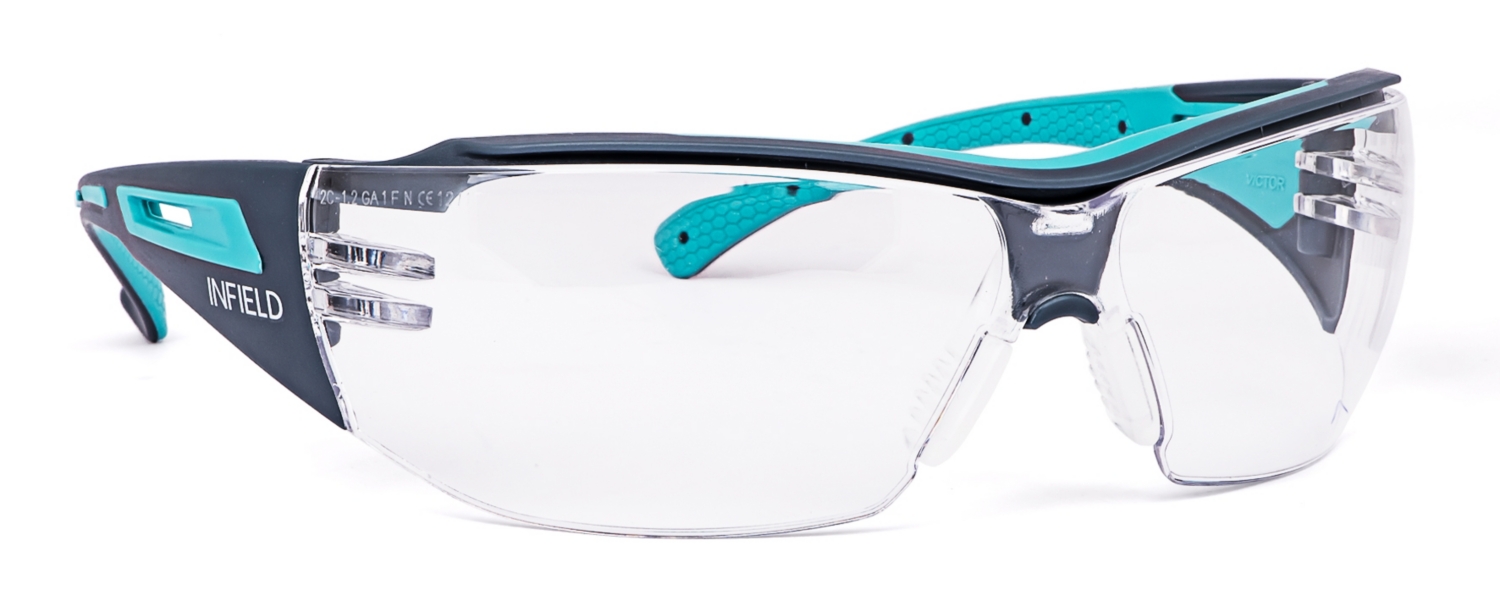 Lunettes Victor - Incolores - Gris/Turquoise Infield Safety