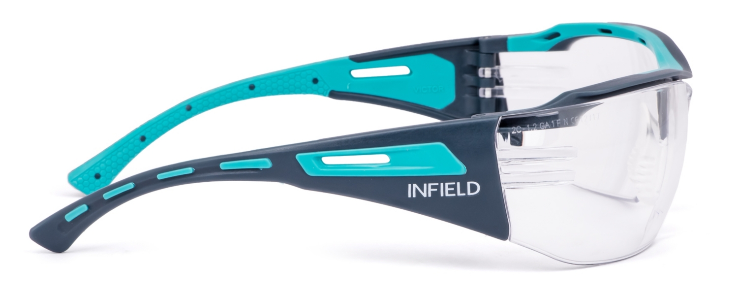 Lunettes Victor - Incolores - Gris/Turquoise Infield Safety