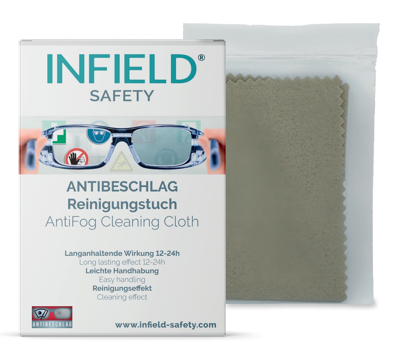 Lingette antibuée pour lunettes Infield Safety
