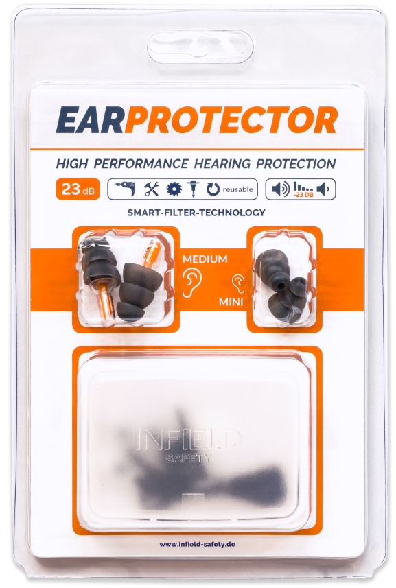  Bouchons antibruit EAR PROTECTOR avec filtre à atténuation ciblée 