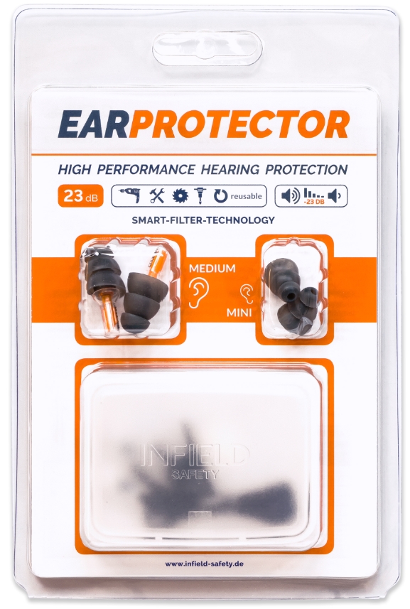  Bouchons antibruits Ear Protector avec filtre à atténuation ciblée SNR 23 dB 