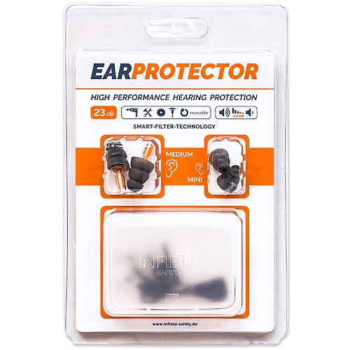 Bouchons antibruit EAR PROTECTOR avec filtre à atténuation ciblée Infield Safety