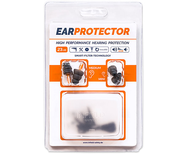 Bouchons antibruit EAR PROTECTOR avec filtre à atténuation ciblée Infield Safety