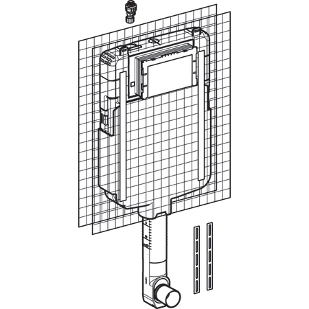 Réservoir à encastrer Sigma 8 cm 3/6 L 109.790.00.1 Geberit