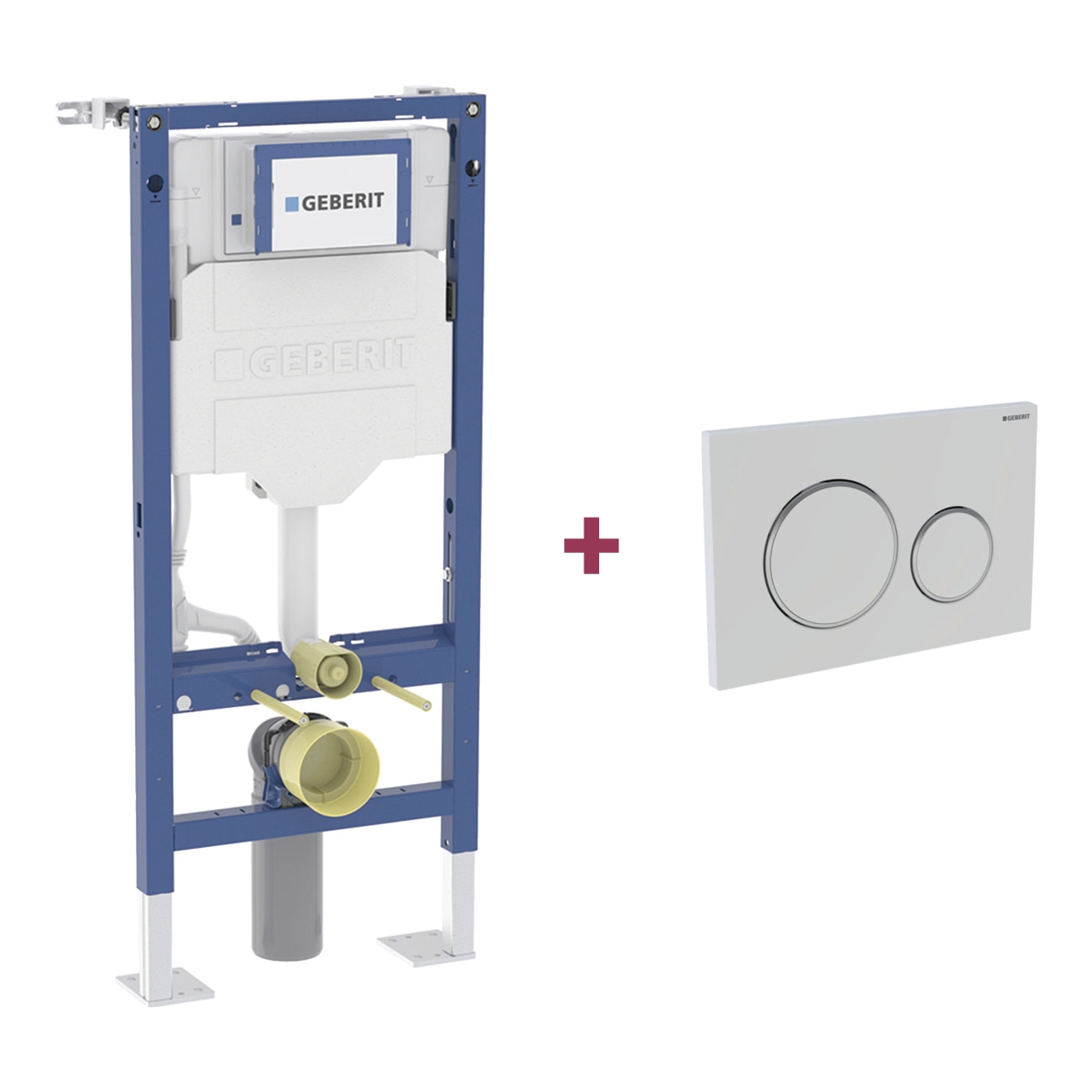 Lot 1 bâti-support Duofix Sigma 12 + 1 plaque de commande Sigma 20