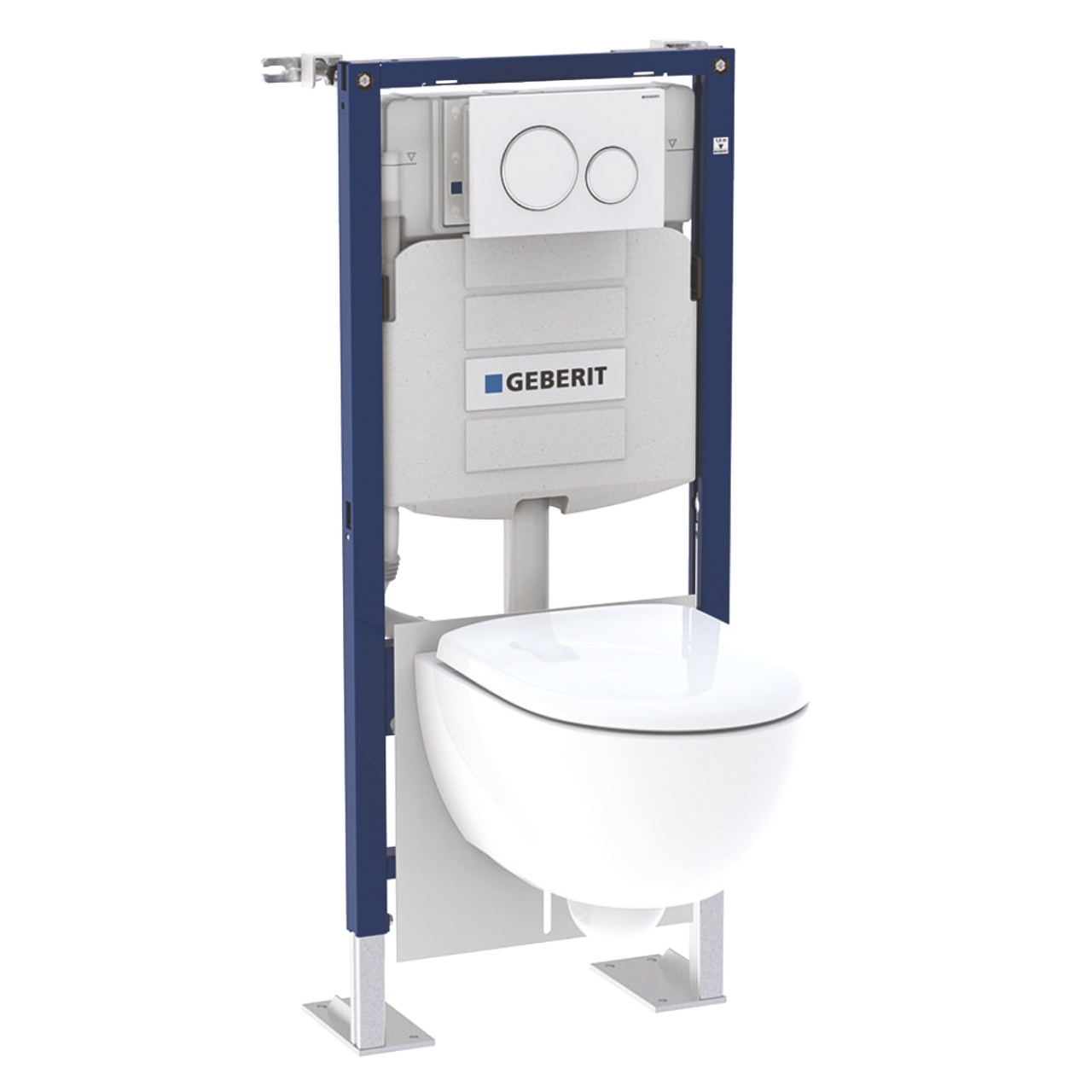 Abattant WC Renova Comfort Blanc , adapté PMR, fixation dessous 572840000  Geberit