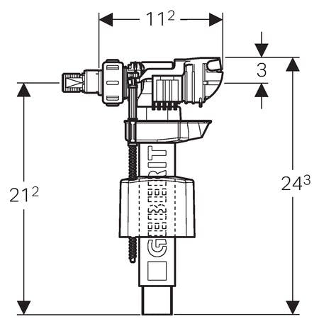 Robinet flotteur TYPE 380 240.705.00.1 Geberit