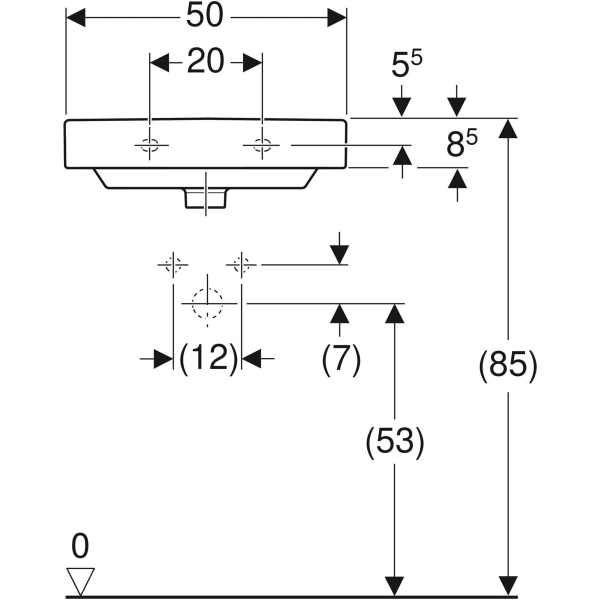 Lave-mains Smyle Square Geberit