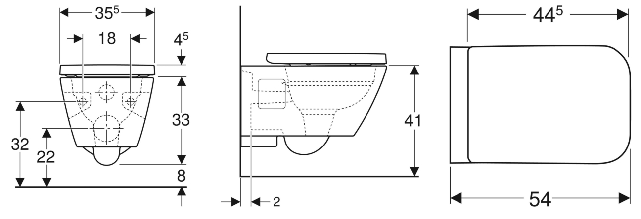 Pack cuvette WC suspendue Xeno² Geberit