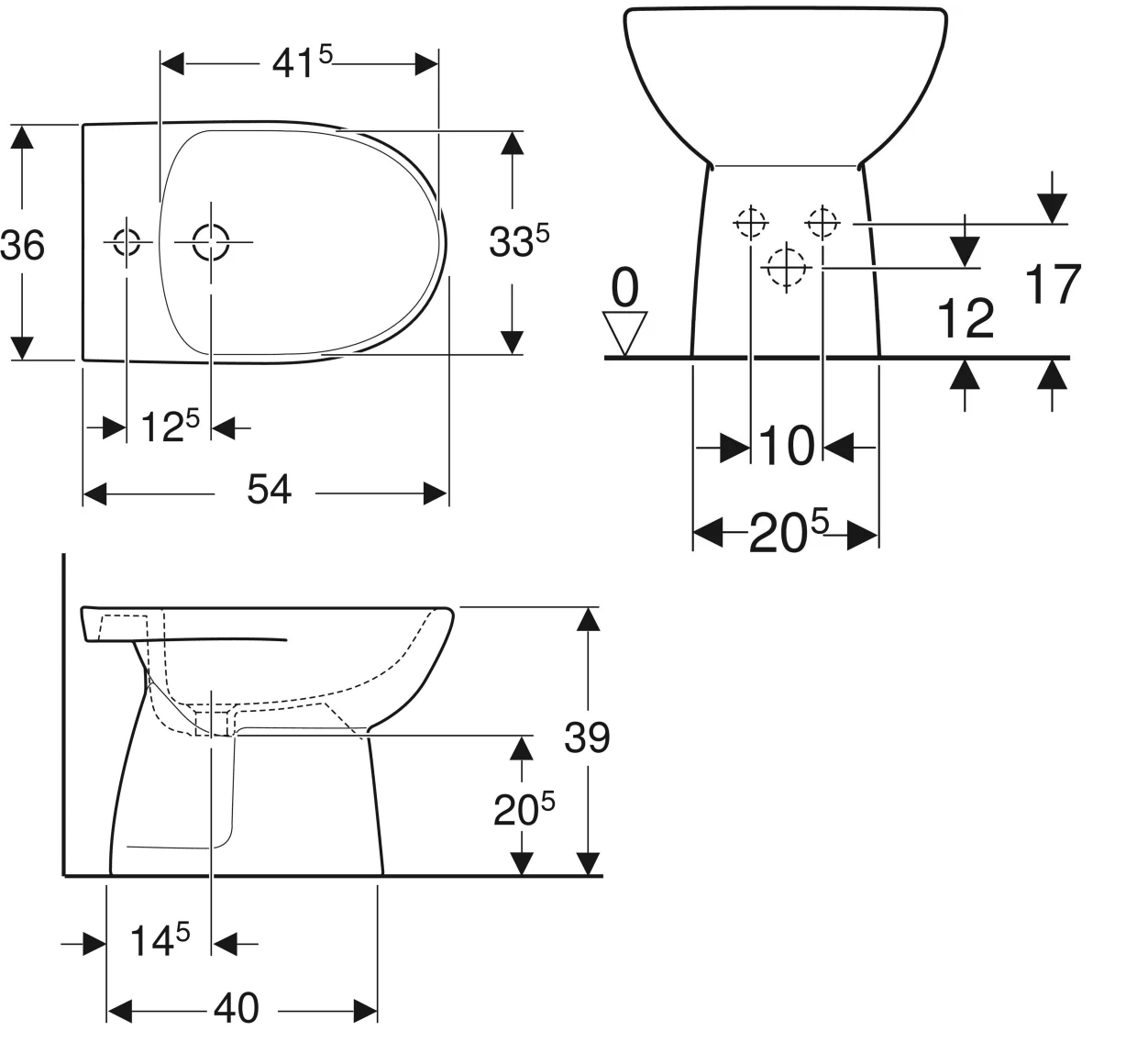 Bidet Renova Geberit