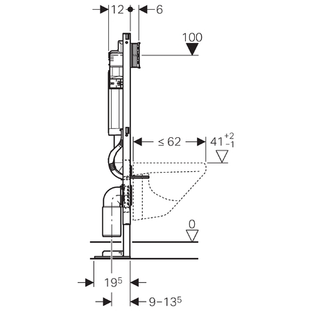 Bâti-support Duofix Plus UP320 111.333.00.5 Geberit