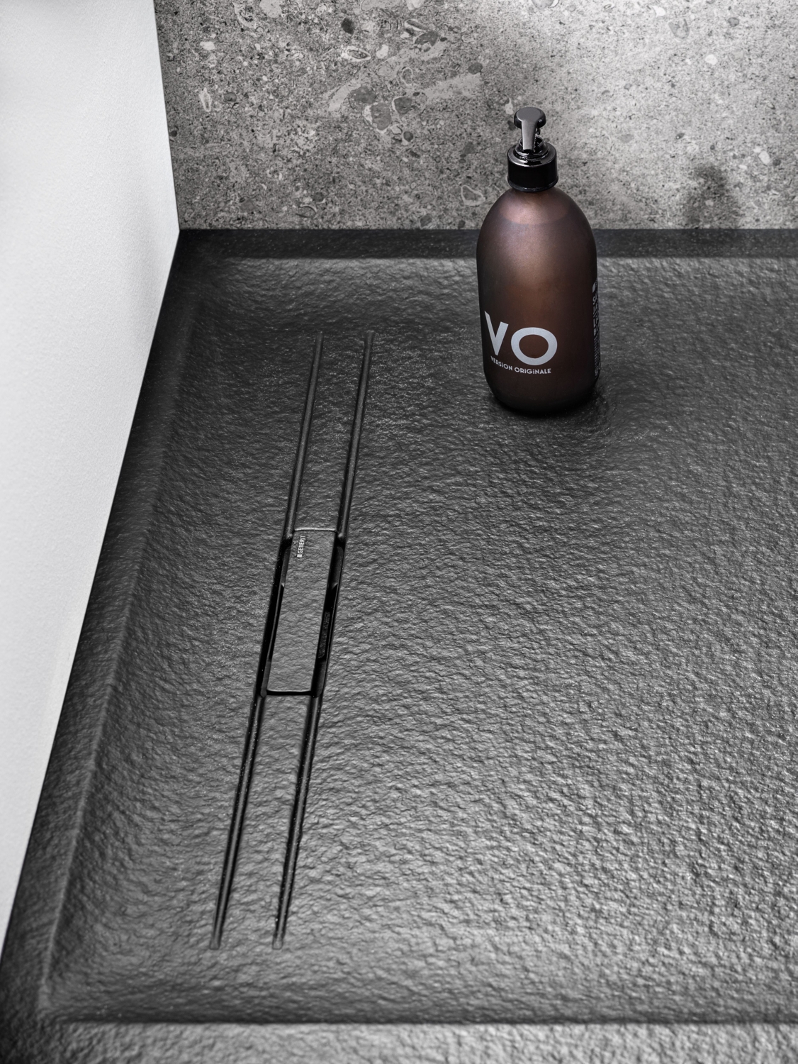 Receveur de douche Sestra ultra-plat rectangulaire antidérapant à poser ou à encastrer Geberit