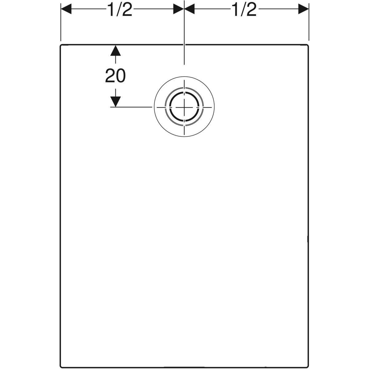 Receveur Renova Plan extra-plat rectangulaire à poser ou à encastrer Geberit