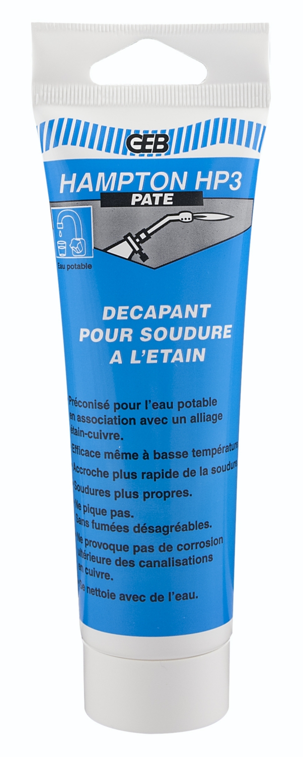 Flux décapant liquide pour soudure à l'étain GEB Hampton HP3 - 80 mL