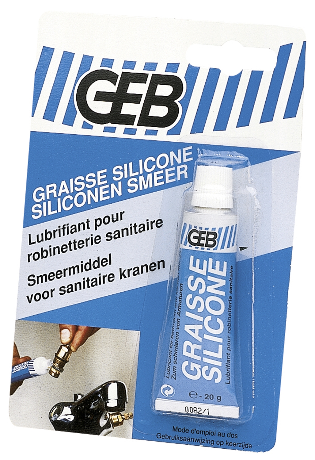 Graisse silicone sanitaire sous blister GEB