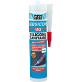  Gebsicone W3 - Mastic silicone pour joints sanitaire 