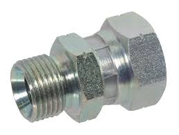 Adaptateur droit femelle tournant BSP vers mâle BSP pour bague BS acier zingué bichromaté série 1DA Gem Industrie