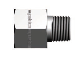 Adaptateur droit femelle BSPP cylindrique vers mâle BSPT conique acier série 1GQ Gem Industrie