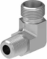 Coude 90° x 2 mâles BSPT acier série 1SA Gem Industrie