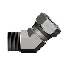 Coude 45° mâle BSP vers femelle tournant BSP acier série 1SF Gem Industrie