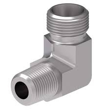 Coude 90° mâle BSPT vers mâle JIS acier série 1SP Gem Industrie