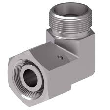 Coude 90° mâle JIC vers femelle tournant JIS acier série 1SP Gem Industrie