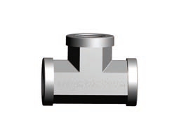 Té égal x 3 femelles BSPP acier série 1WA Gem Industrie