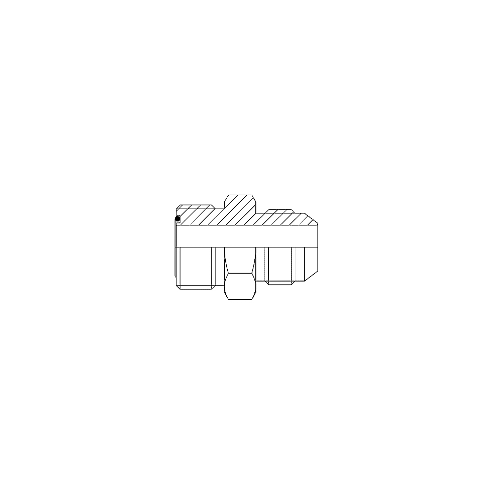 Adapteur droit mâle ORFS x mâle JIC - acier série 1FS Gem Industrie