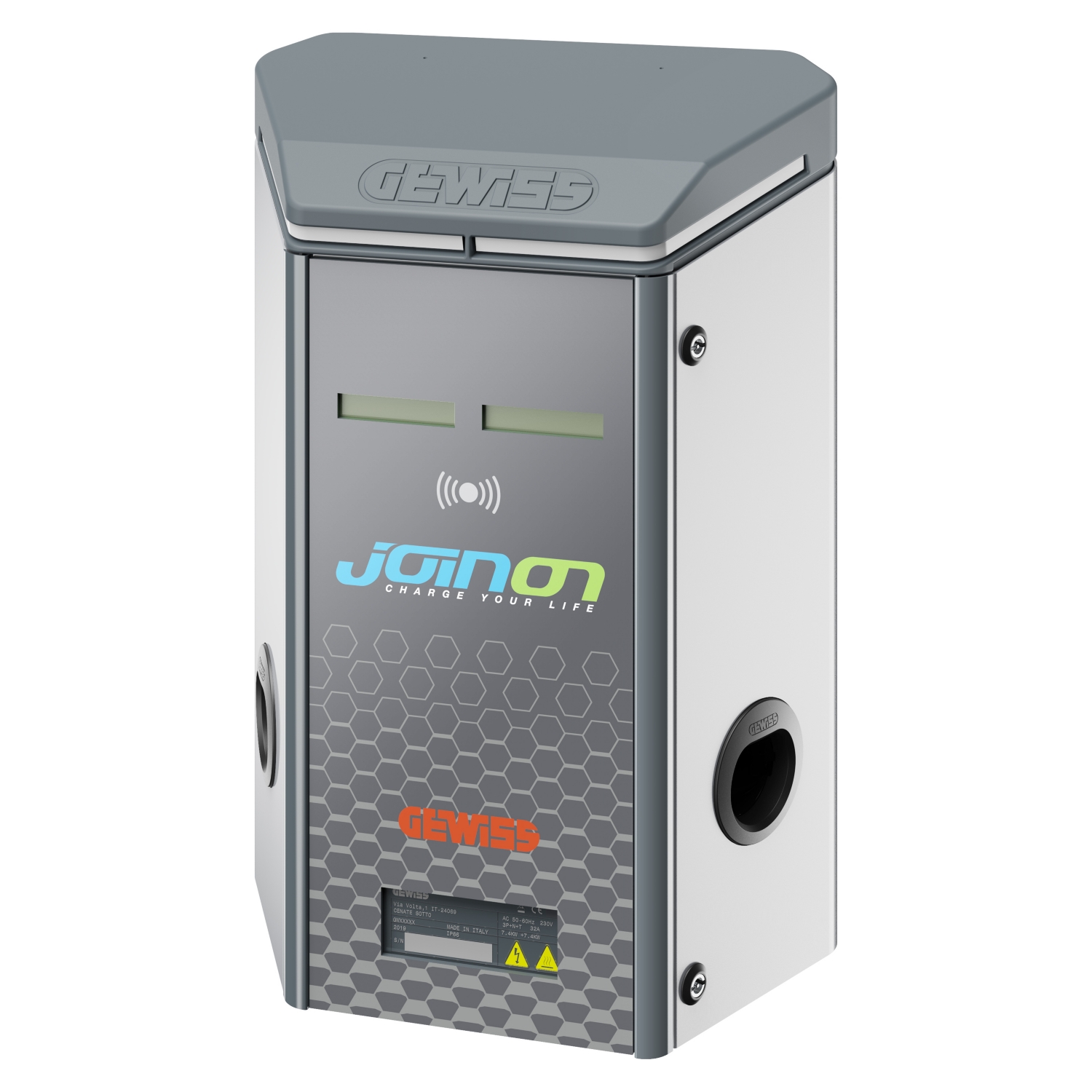 Borne de recharge I-ON Murale - RFID T2 - 2 prises Gewiss