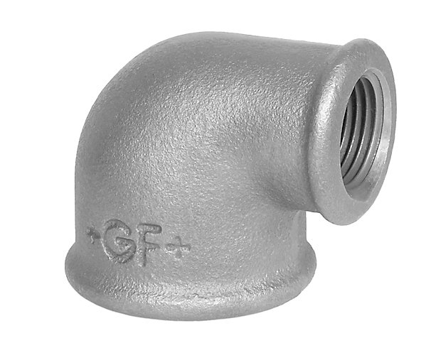 Coude réduit 90° fonte galva FF - Fig 90R Sferaco