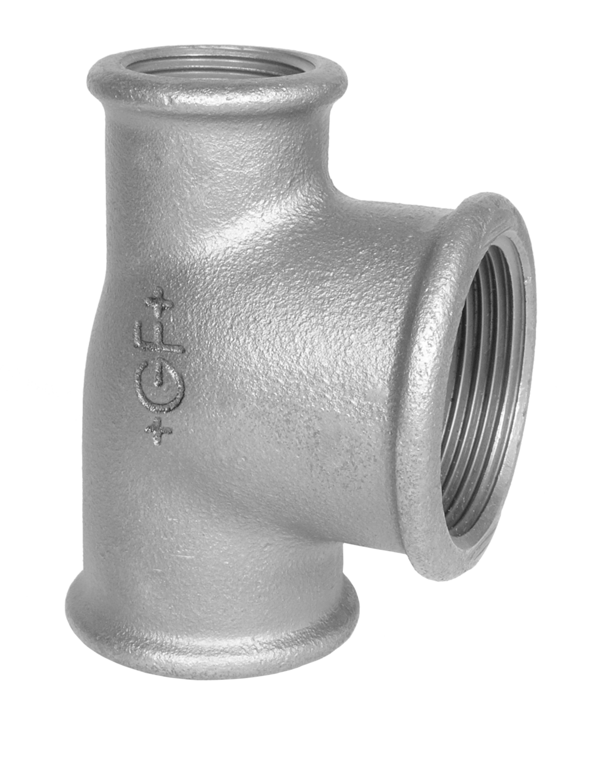 Té réduit fonte galva Femelle - Fig 130R Sferaco