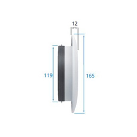 Bouche d'insufflation et d'extraction Ondea 125 - Ø 125mm Atlantic