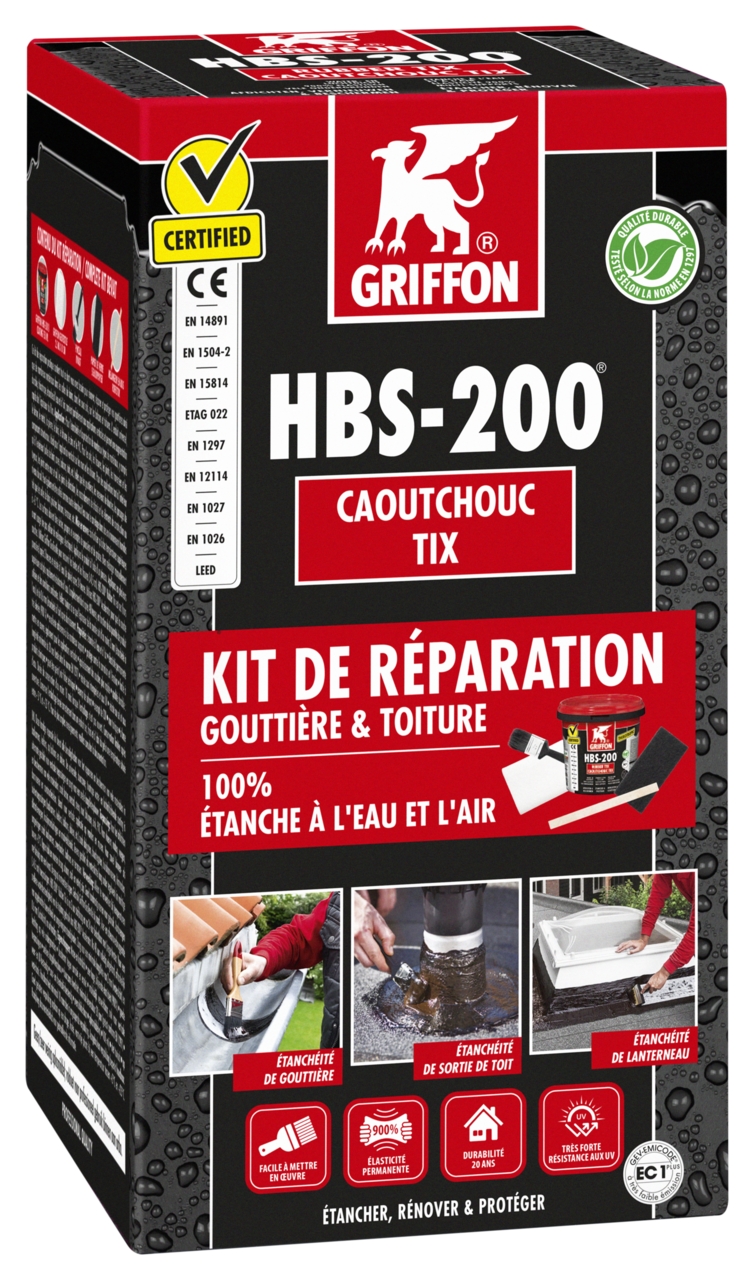 Kit de réparation gouttière et toiture HBS-200 Griffon
