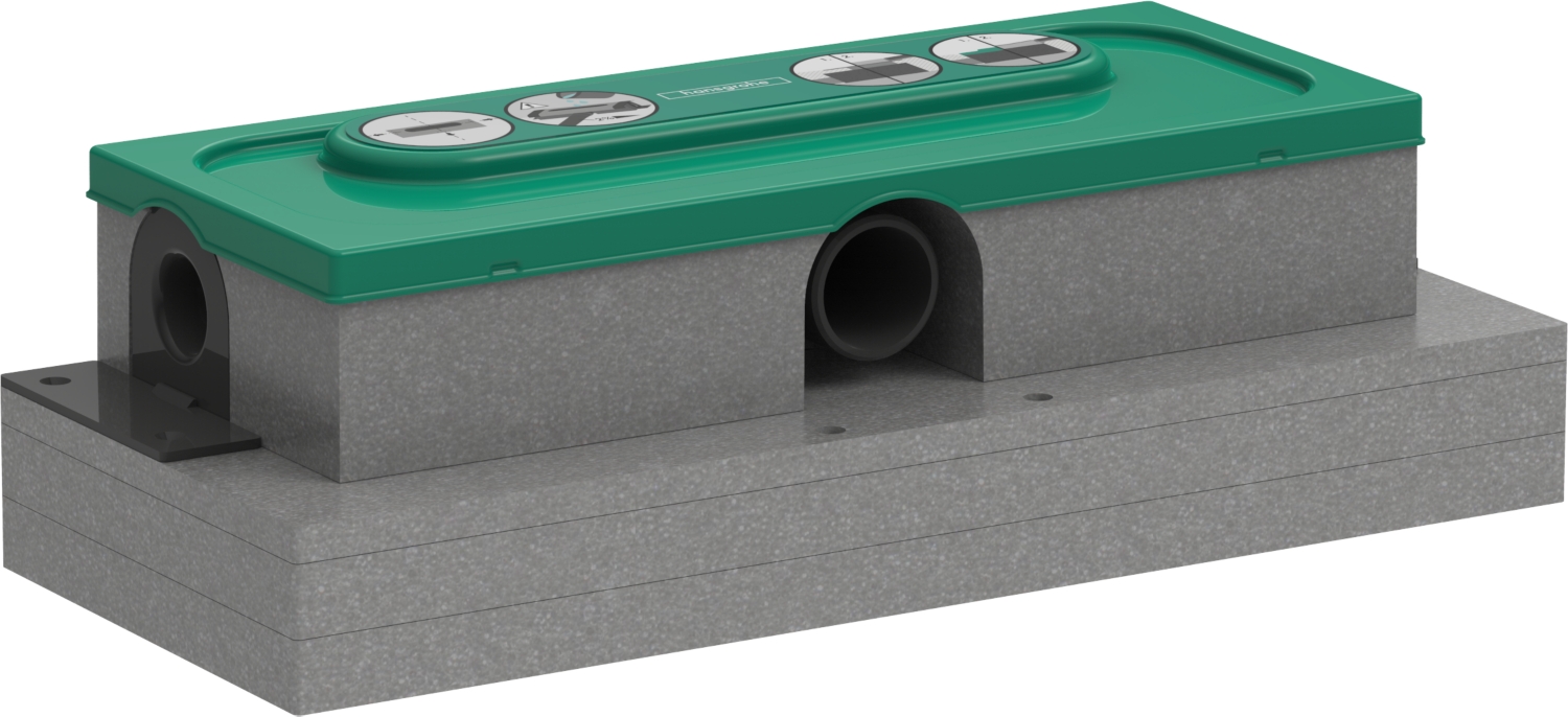 Corps d'encastrement pour caniveau douche Ubox Universal faible hauteur Hansgrohe