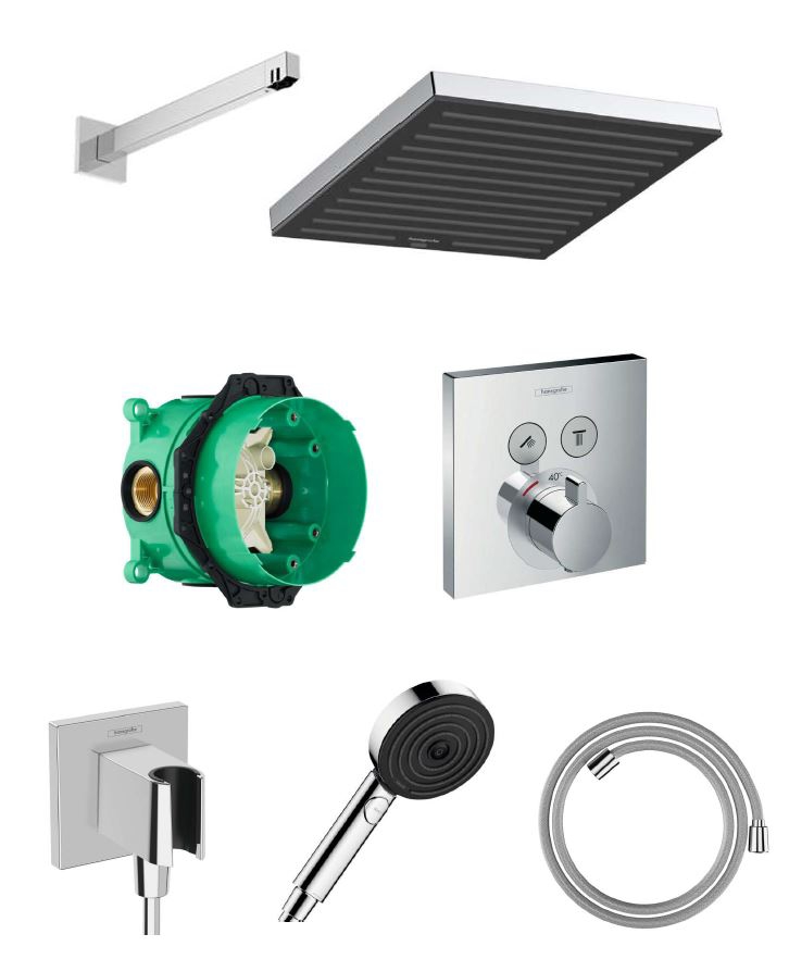 Pack Pulsify E 3 jets Ecosmart Hansgrohe