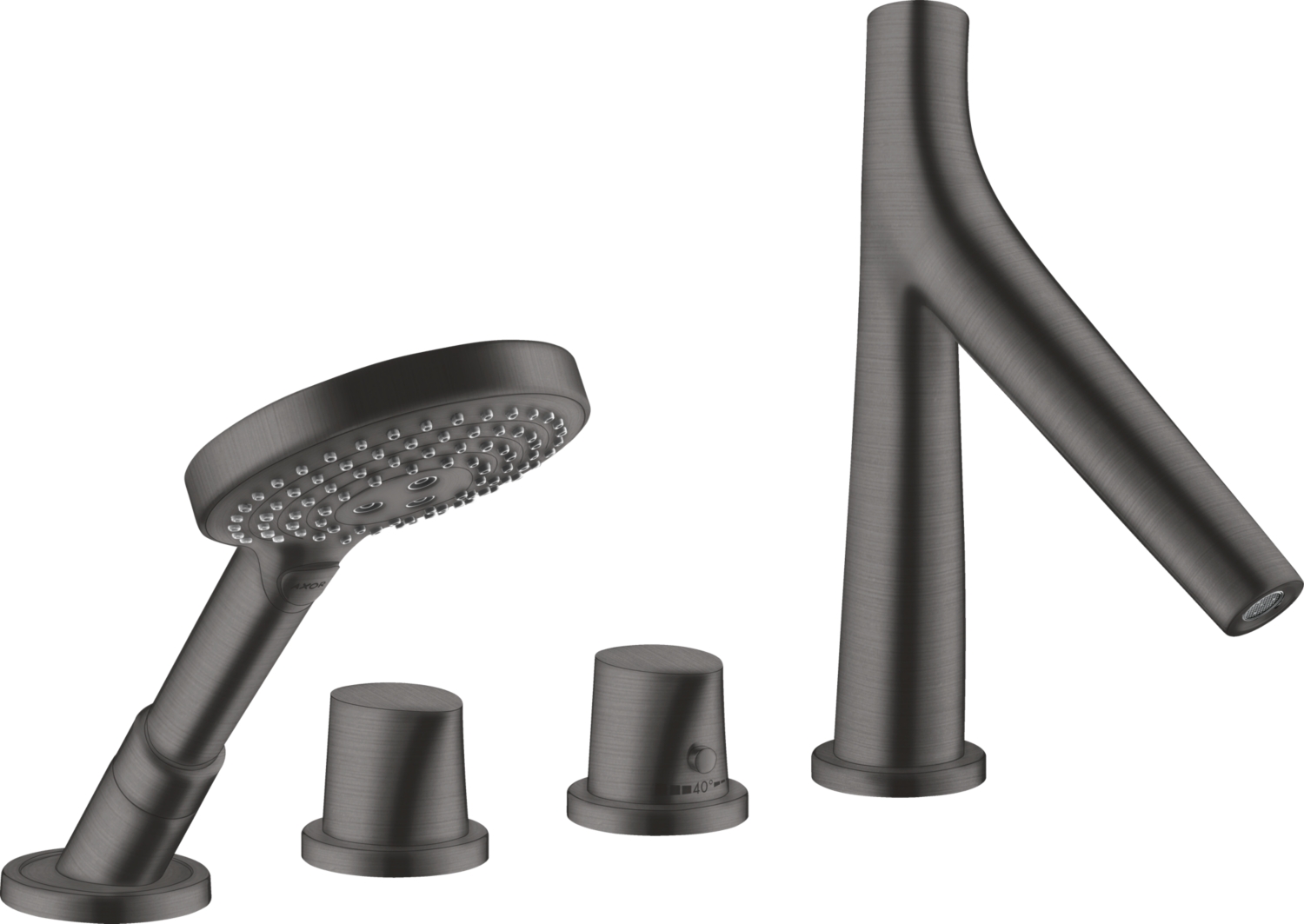 Combiné 4 trous Starck Organic thermostatique - Pour bord de baignoire Axor