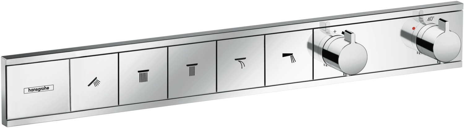 Module thermostatique RainSelect bain-douche encastré avec 5 fonctions Hansgrohe