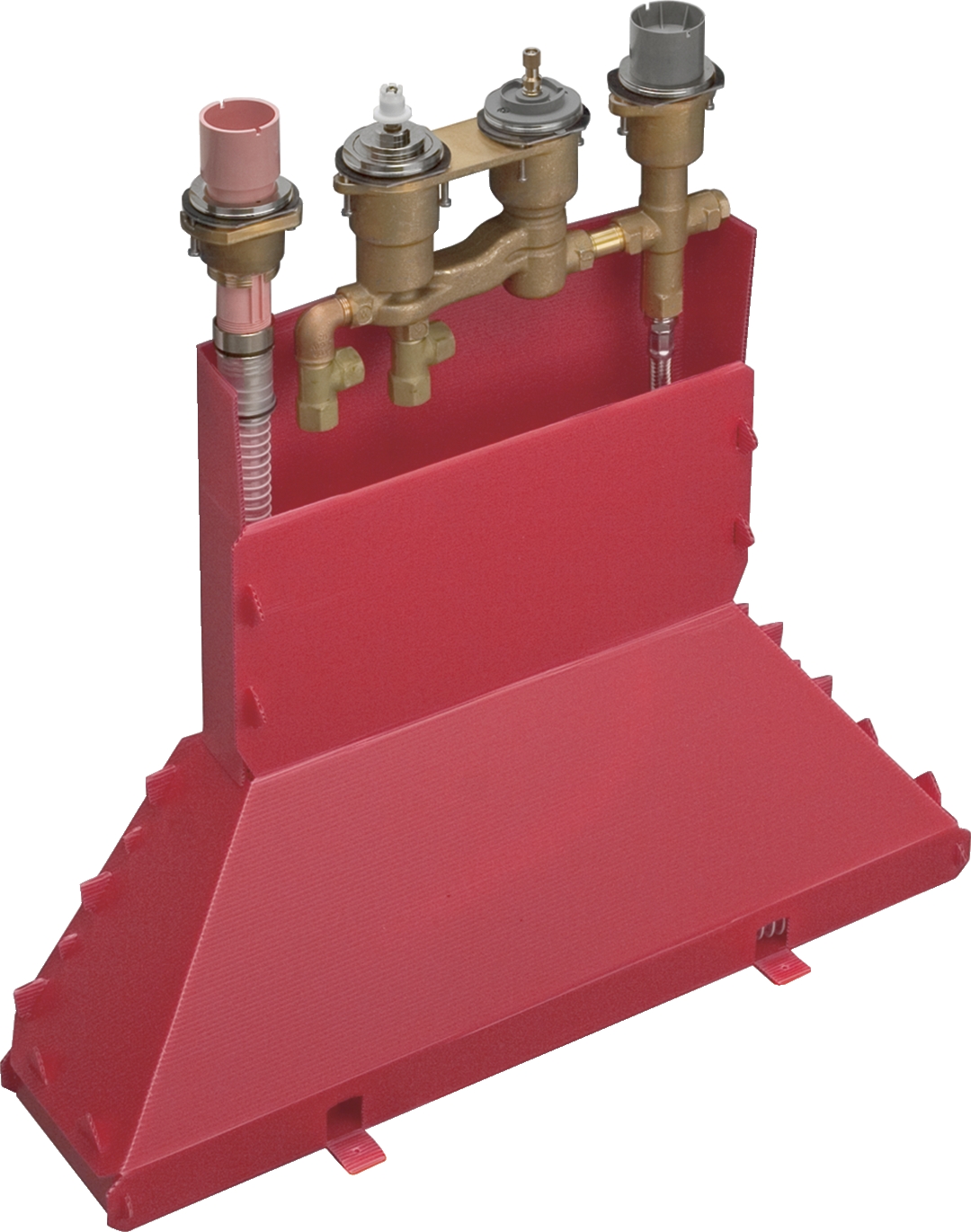 Combiné thermostatique 4 trous Corps d'encasté pour montage sur bord baignoire Axor