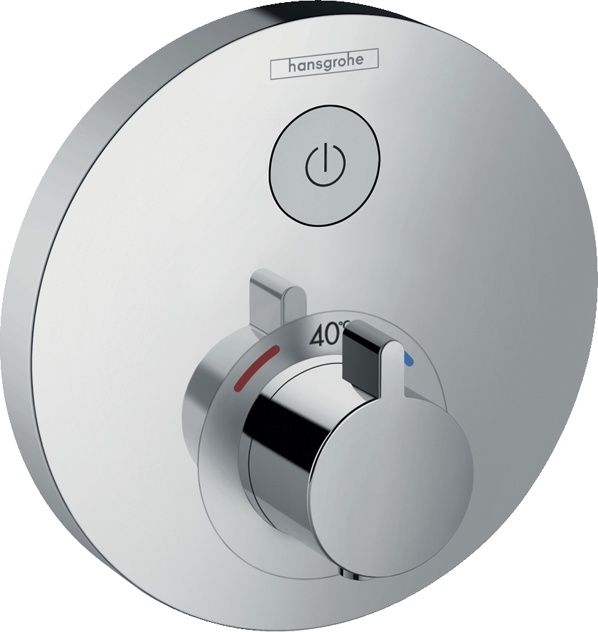 Mitigeur thermostatique douche encastré ShowerSelect haut débit avec robinet d'arrêt Hansgrohe