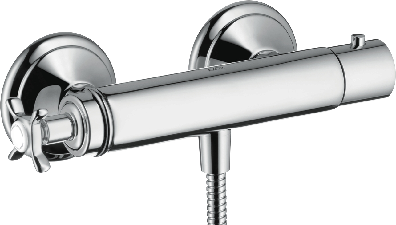 Mitigeur thermostatique douche Montreux avec poignée croisillon Axor