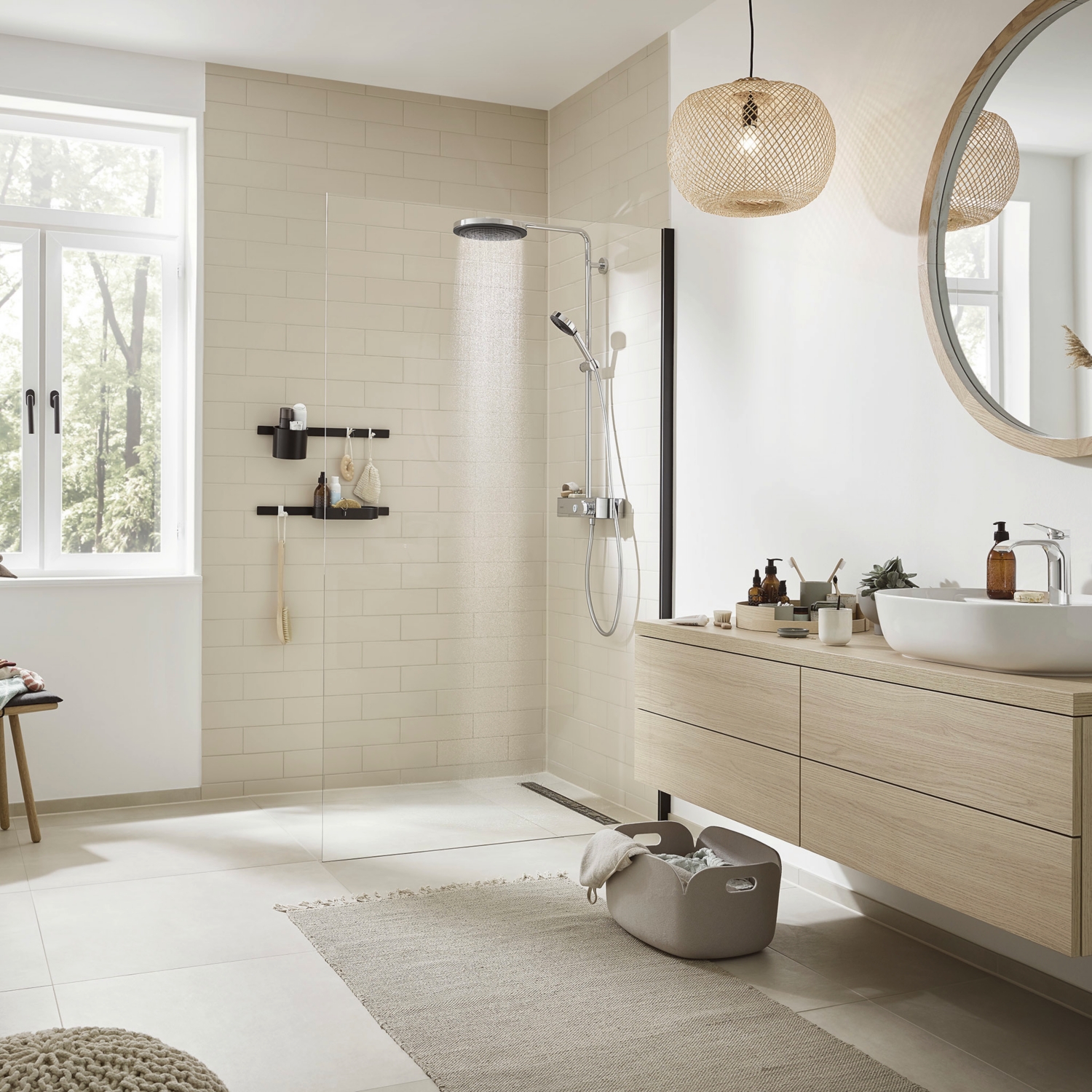 Colonne de douche thermostatique Pulsify S 260 1 jet Hansgrohe