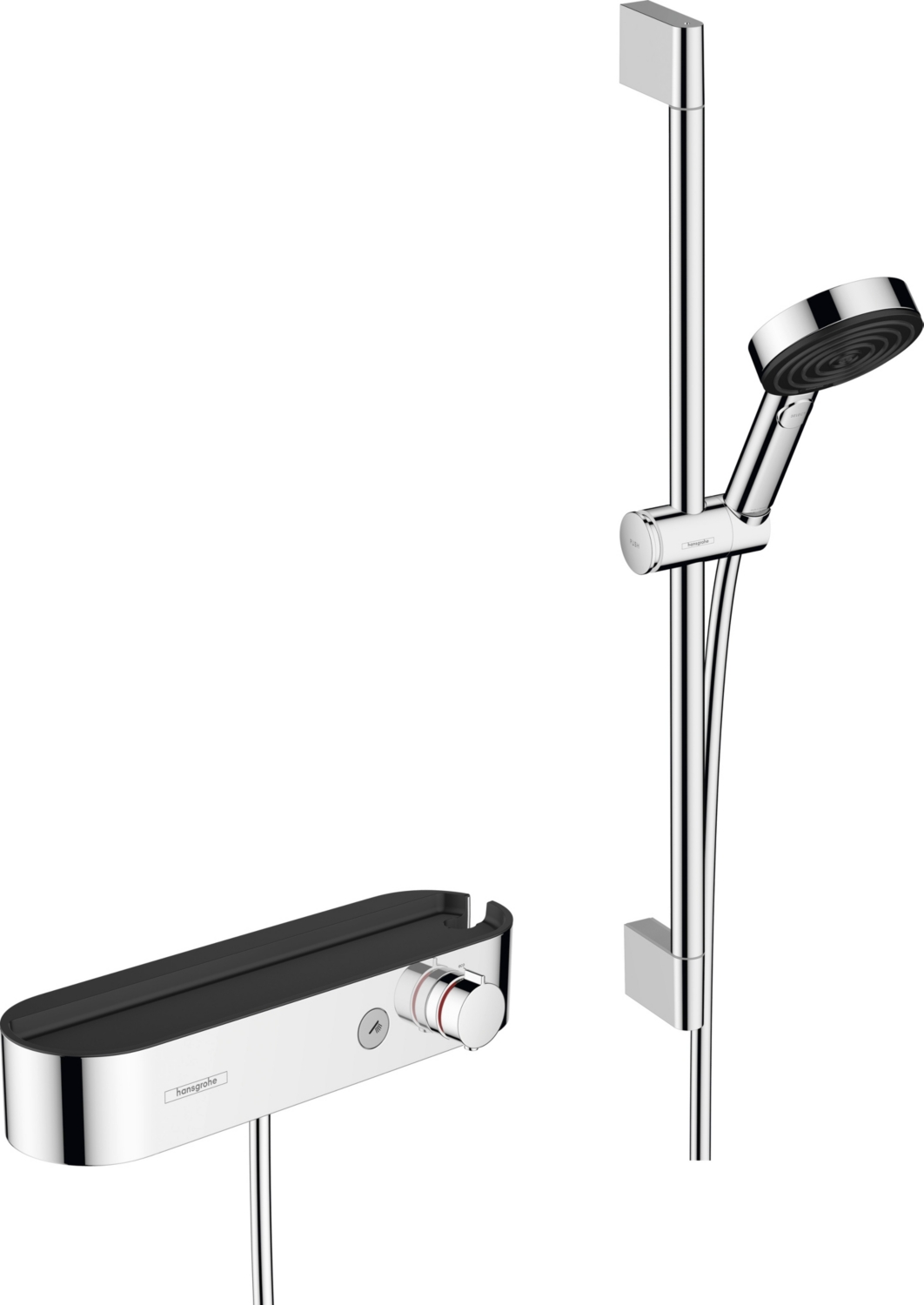 Combiné de douche thermostatique Pulsify Select S 105 avec Shower tablet Select 400 Hansgrohe