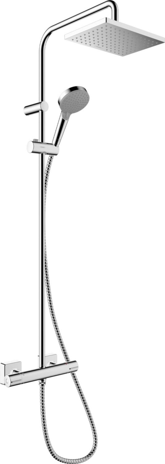 Colonne de douche thermostatique Vernis Shape EcoSmart Hansgrohe