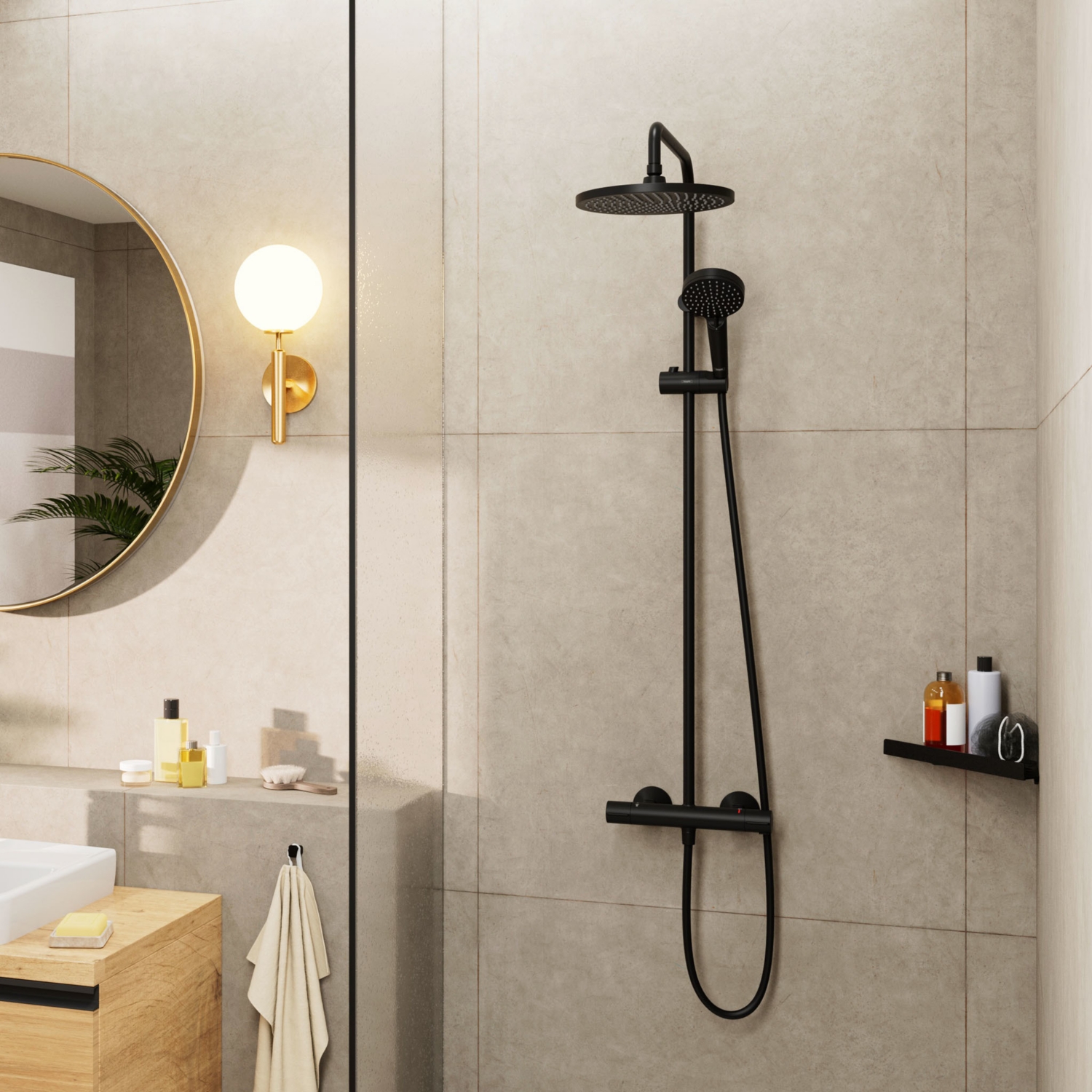 Colonne de douche thermostatique 240 Vernis Blend Hansgrohe