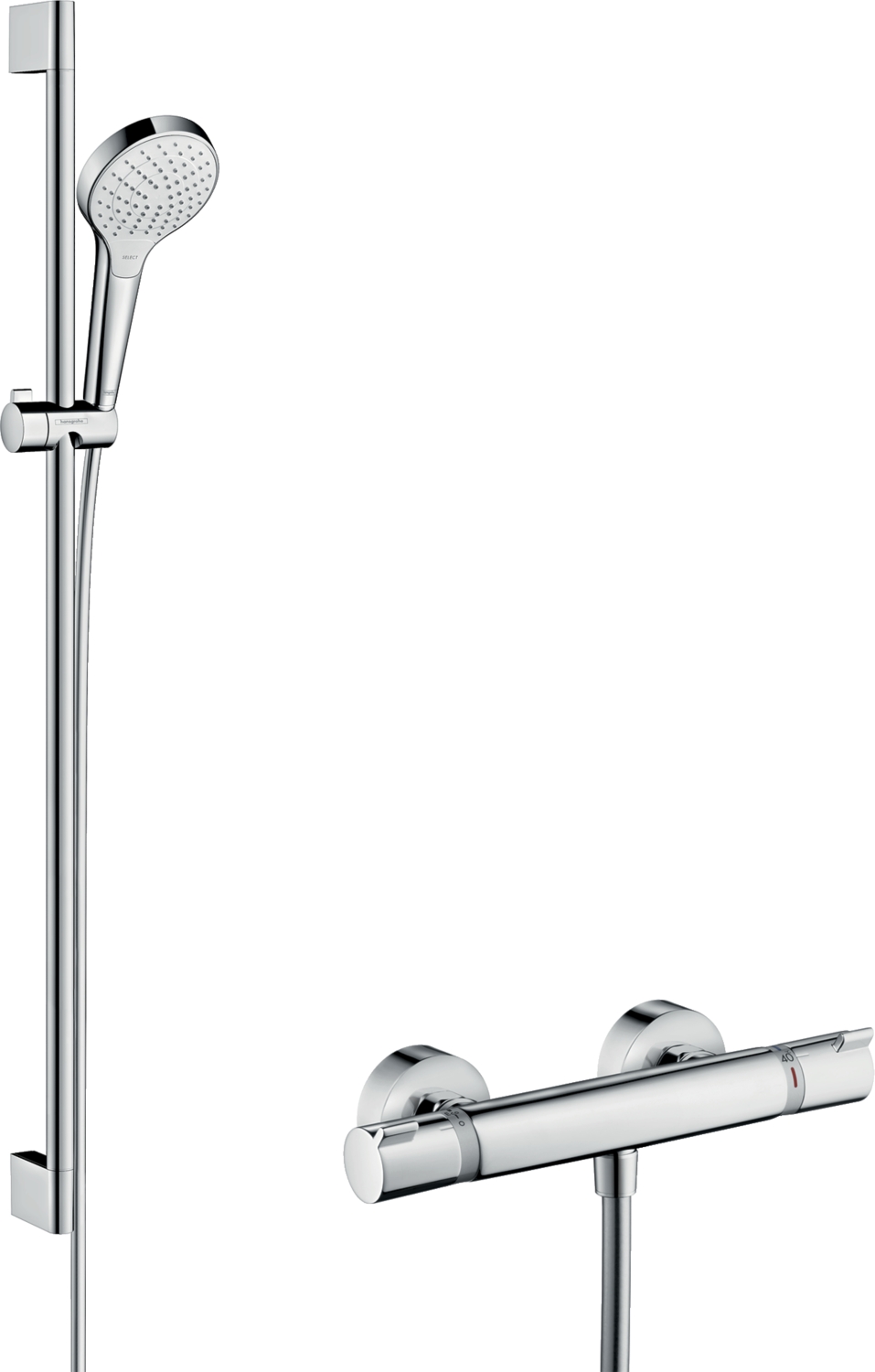 Combiné de douche thermostatique SemiPipe Multi Croma Select E 27248400 Hansgrohe