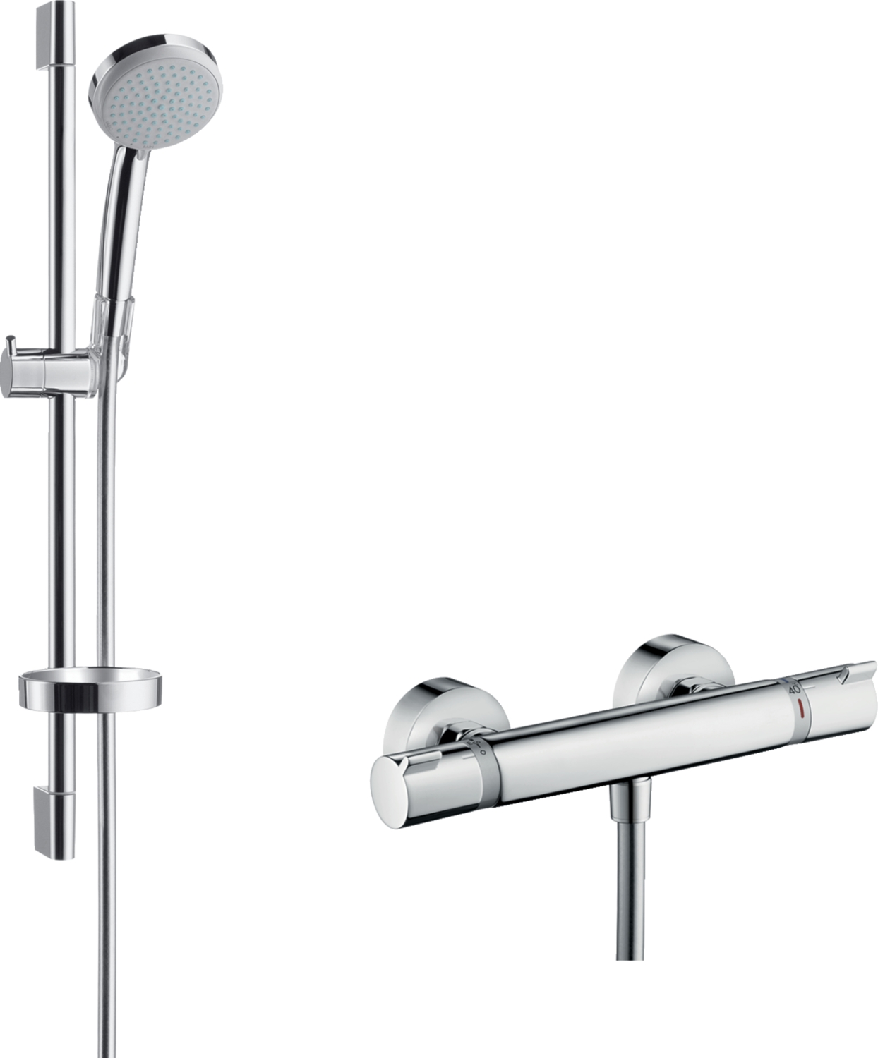 Combiné Croma 100 Vario 0,65m Ecostat Comfort 27034000 Hansgrohe