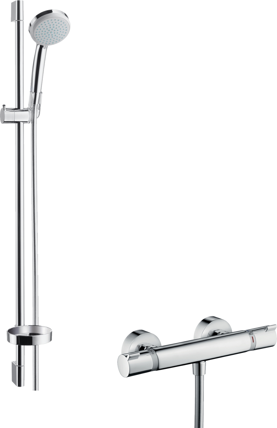 Combiné Croma 100 Vario 0,90m Ecostat Comfort 27035000 Hansgrohe